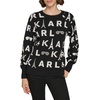 image:imageKarl Lagerfeld Womens Soft Everyday SweaterBlackSoft WhiteSilverGunmental