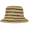 image:imageKarl Lagerfeld Womens Stiped Crochet Straw HatNatural