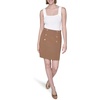 image:imageKarl Lagerfeld Womens Straight Button Detail Essential Classic SkirtVicuna