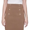 image:imageKarl Lagerfeld Womens Straight Button Detail Essential Classic SkirtVicuna