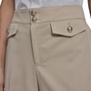 image:imageKarl Lagerfeld Womens Straight Leg Cotton Twill Front Pocket PantFrench Beige