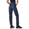 image:imageKarl Lagerfeld Womens Straight Leg Logo Taping Mid Rise JeanIndigo Wash