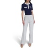 image:imageKarl Lagerfeld Womens Straight Leg Sailor Buttons Cotton Twill PantSoft White