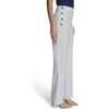 image:imageKarl Lagerfeld Womens Straight Leg Sailor Buttons Cotton Twill PantSoft White