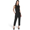 image:imageKarl Lagerfeld Womens Straight Leg Soft Suiting Ankle PantBlackMetal