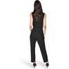 image:imageKarl Lagerfeld Womens Straight Leg Soft Suiting Ankle PantBlackMetal