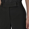image:imageKarl Lagerfeld Womens Straight Leg Soft Suiting Ankle PantBlackMetal