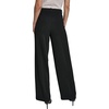 image:imageKarl Lagerfeld Womens Straight Leg Textured Crepe Front Pocket PantBlack