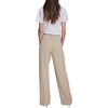 image:imageKarl Lagerfeld Womens Straight Leg Textured Crepe Front Pocket PantFrench Beige