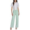 image:imageKarl Lagerfeld Womens Straight Leg Textured Crepe Front Pocket PantFresh Mint