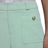 image:imageKarl Lagerfeld Womens Straight Leg Textured Crepe Front Pocket PantFresh Mint