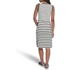 image:imageKarl Lagerfeld Womens Stripes Summer Fashion Scalloped Neck Trim DressSoft WhiteBlack