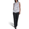 image:imageKarl Lagerfeld Womens Tie Neck Sleeveless Printed BlouseBisqueBlack
