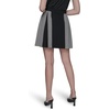 image:imageKarl Lagerfeld Womens Two Toned Pleated Mini Skirt with ButtonsBlackSoft White