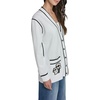image:imageKarl Lagerfeld Womens Varsity Cardigan Sweater with Karl Logo PatchesSoft WhiteBlack