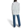 image:imageKarl Lagerfeld Womens Varsity Cardigan Sweater with Karl Logo PatchesSoft WhiteBlack
