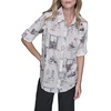 image:imageKarl Lagerfeld Womens Whimsical Paris Scene Trendy BlouseBisque Multi