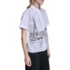 image:imageKarl Lagerfeld Womens Whimsical Paris Scene Trendy BlouseNew White