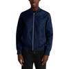 image:imageKARL LAGERFELD Mens Camo Bomber Jacket With Rib Knit TrimNavy
