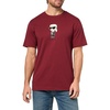 image:imageKARL LAGERFELD Mens Crewneck Short Sleeve Karl Graphic Striped Suit Relaxed Fit TShirtCabernet