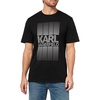 image:imageKARL LAGERFELD Mens Crewneck Short Sleeve Pixel Grid Graphic Relaxed Fit TShirtBlack
