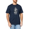 image:imageKARL LAGERFELD Mens Crewneck Short Sleeve Scribbled Armor Graphic Design Relaxed Fit TShirtNavy Blazer