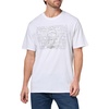 image:imageKARL LAGERFELD Mens Crewneck Short Sleeve Tonal Logo and Armor Graphic Design Relaxed Fit TShirtOptic White