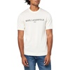 image:imageKARL LAGERFELD Mens Crewneck Signature Logo Short Sleeve Knit DressWhite
