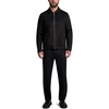 image:imageKARL LAGERFELD Mens Faux Suede Full Zip JacketClassic Zip Black