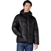 image:imageKARL LAGERFELD Mens Hooded Puffer Jacket With Zip PocketsBlack