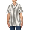 image:imageKARL LAGERFELD Mens Knit Short Sleeve Button Front Woven DressNaturalBlack
