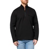 image:imageKARL LAGERFELD Mens Long Sleeve 14 Zip Chest Logo Funnel Collar ShirtBlack