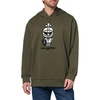 image:imageKARL LAGERFELD Mens Long Sleeve Hooded Relaxed Fit Kangaroo Pocket SweatshirtOlive
