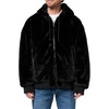 image:imageKARL LAGERFELD Mens Reversible Faux Fur Hooded Bomber JacketBlack