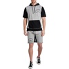 image:imageKARL LAGERFELD Mens Soft Color Block HoodieBlackGrey