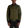 image:imageKARL LAGERFELD Mens Textured Bomber With Zipper PocketsOlive