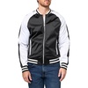 image:imageKARL LAGERFELD Mens Zip Front Bomber Style Pocket JacketBlackWhite