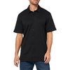 image:imageKARL LAGERFELD Paris Mens Button Front Collared Short Sleeve Woven DressBlack