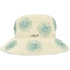 image:imageKARL LAGERFELD Paris Womens Floral Crochet Straw Sunhat Ivory One Size