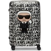 image:imageKARL LAGERFELD Paris Womens Logo Explosion Upright Hardside Suitcase Multi LargeBlackWhite