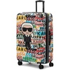 image:imageKARL LAGERFELD Paris Womens Logo Explosion Upright Hardside Suitcase Multi LargeMulti