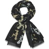 image:imageKARL LAGERFELD Paris Womens Oversized Floral Scarf Black One Size