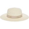 image:imageKARL LAGERFELD Paris Womens St Tropez Straw Sunhat with Logo Ivory One Size