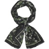 image:imageKARL LAGERFELD Paris Womens Wildflower Chiffon Lightweight Scarf Black One Size