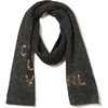 image:imageKARL LAGERFELD Womens Cest La Vie Scarf With SequinsBlack