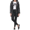 image:imageKARL LAGERFELD Womens Chevron Quilted Full Length Puffer JacketQuilted Black