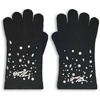 image:imageKARL LAGERFELD Womens Crystal and Pearl Studs GlovesBlack