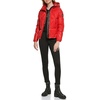 image:imageKARL LAGERFELD Womens Glossy Rain Wear Short PufferScarlet