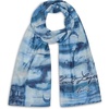 image:imageKARL LAGERFELD Womens Landscape Oversized Holiday ScarfOcean Blue