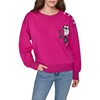 image:imageKARL LAGERFELD Womens Long Sleeve Crew Neck Choupette Patch Fleece SweatshirtBright Jewel Pink